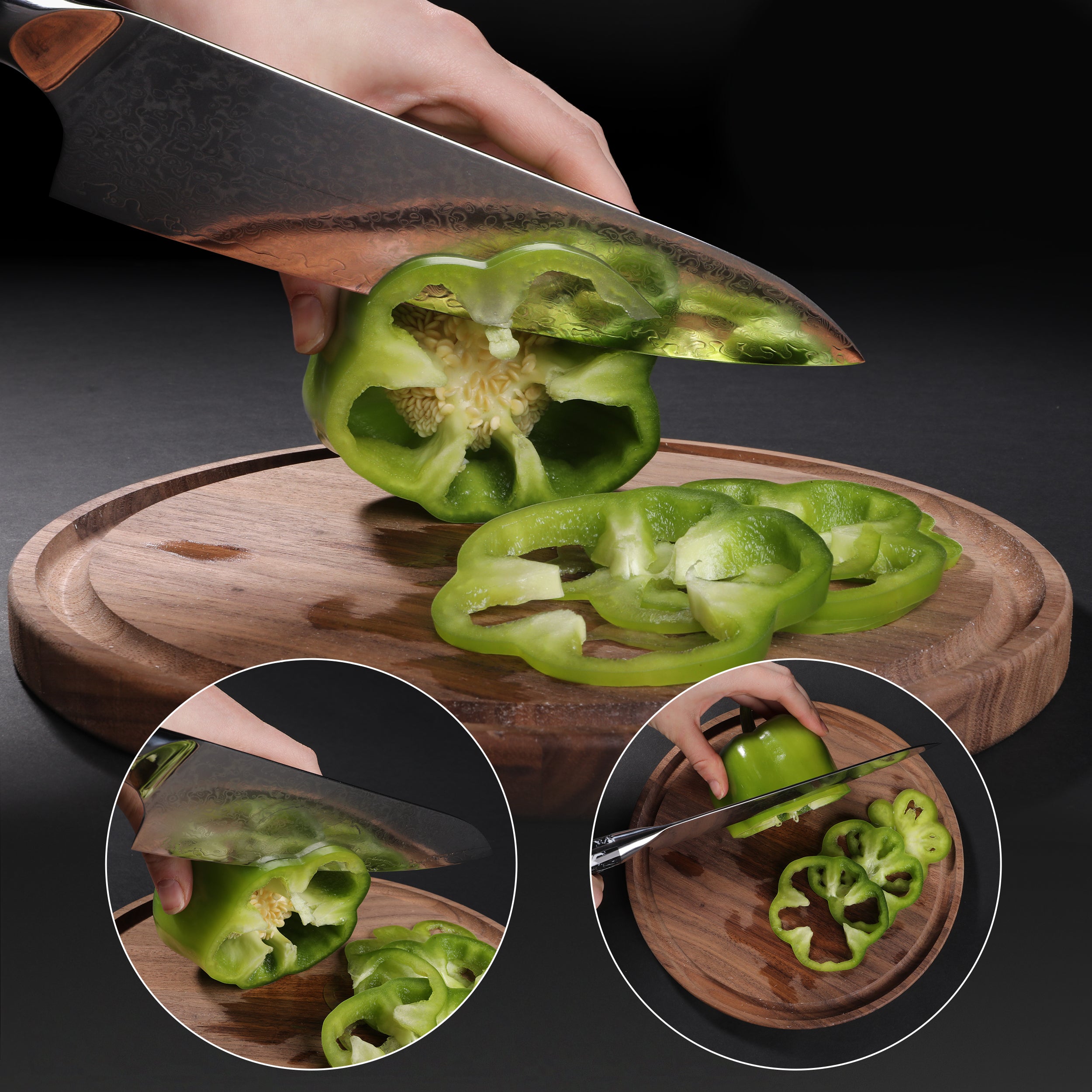 Excaliblades Damascus Chef Knife - Excaliblades