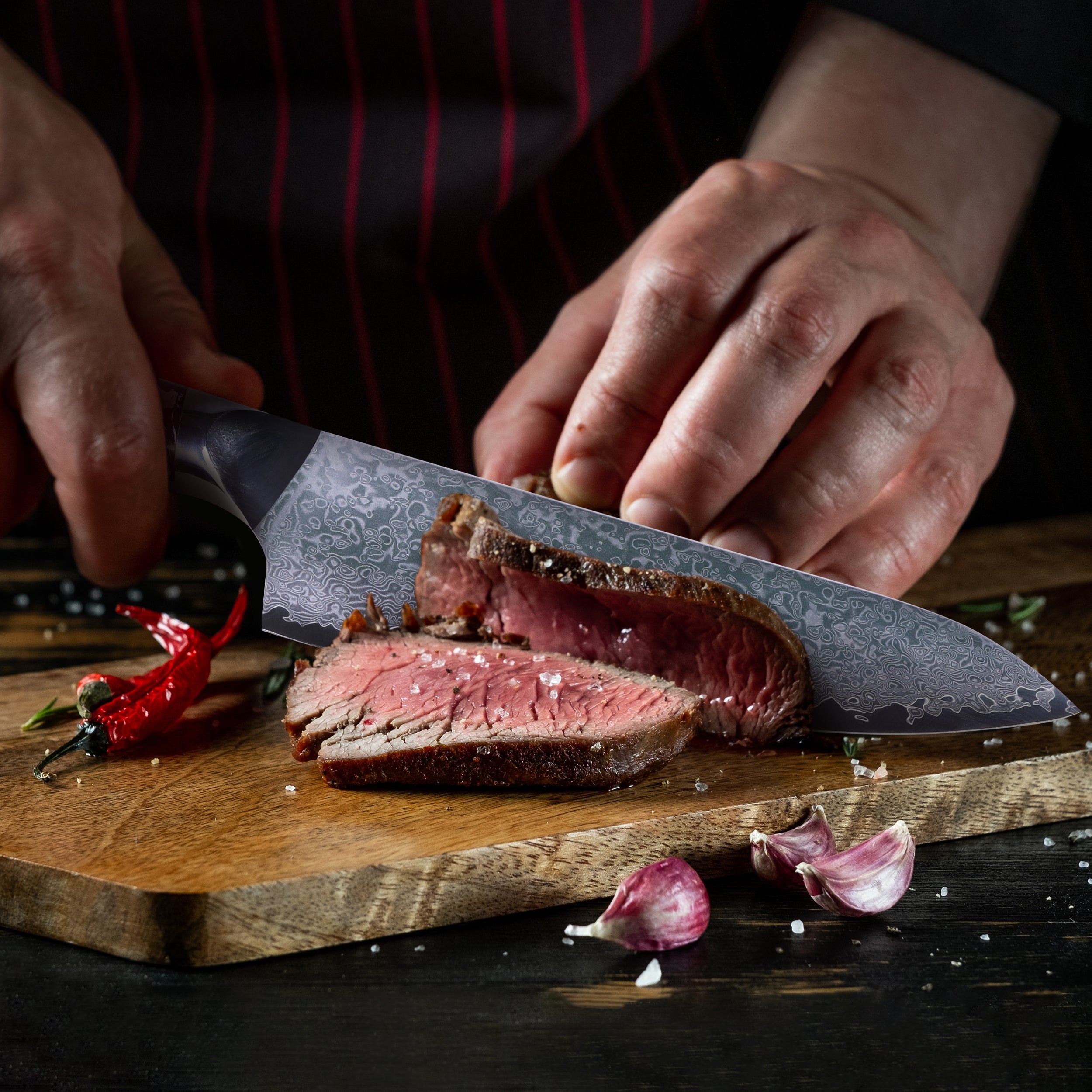 Excaliblades Damascus Chef Knife - Excaliblades