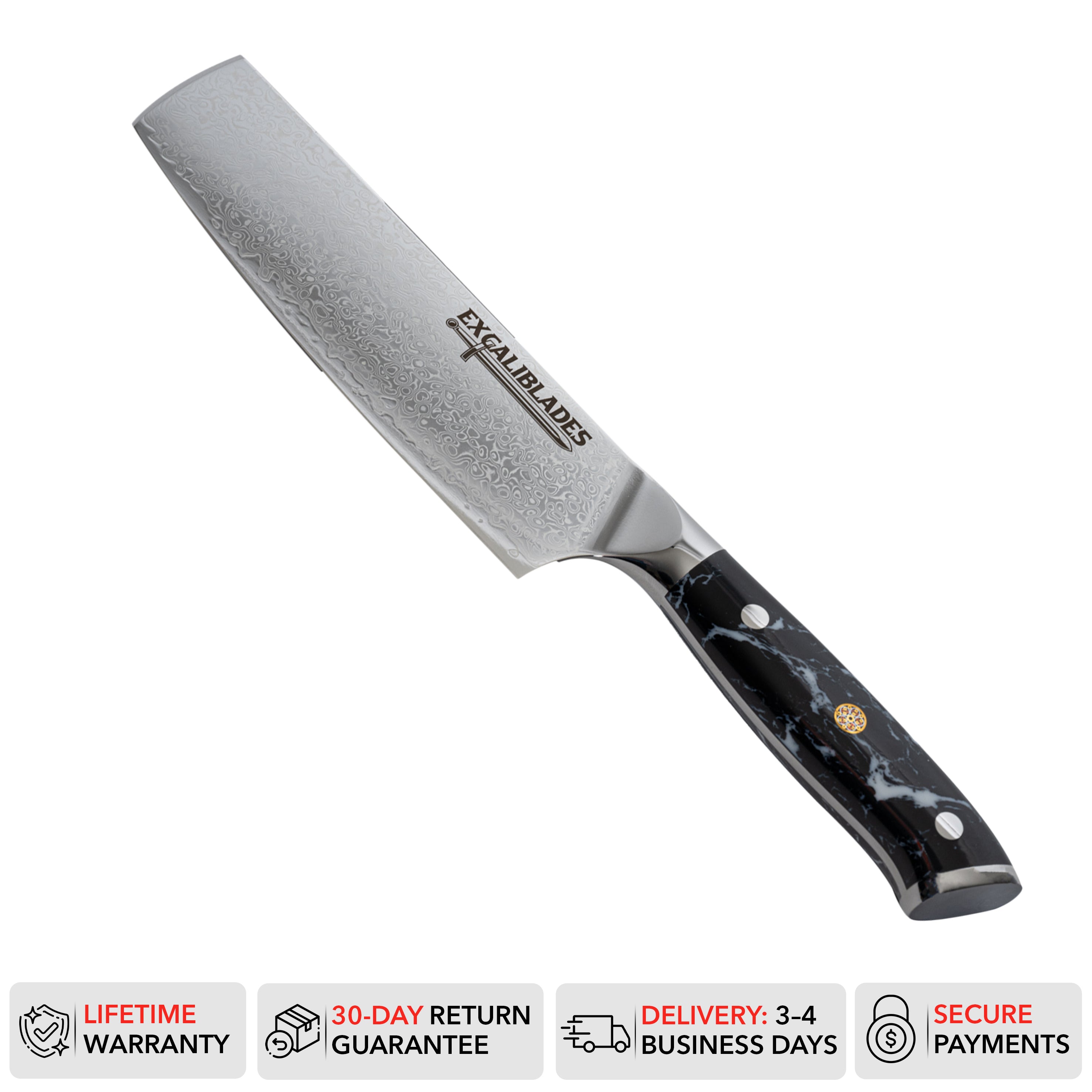 Excaliblades Nakiri/Vegetable Knife - Excaliblades