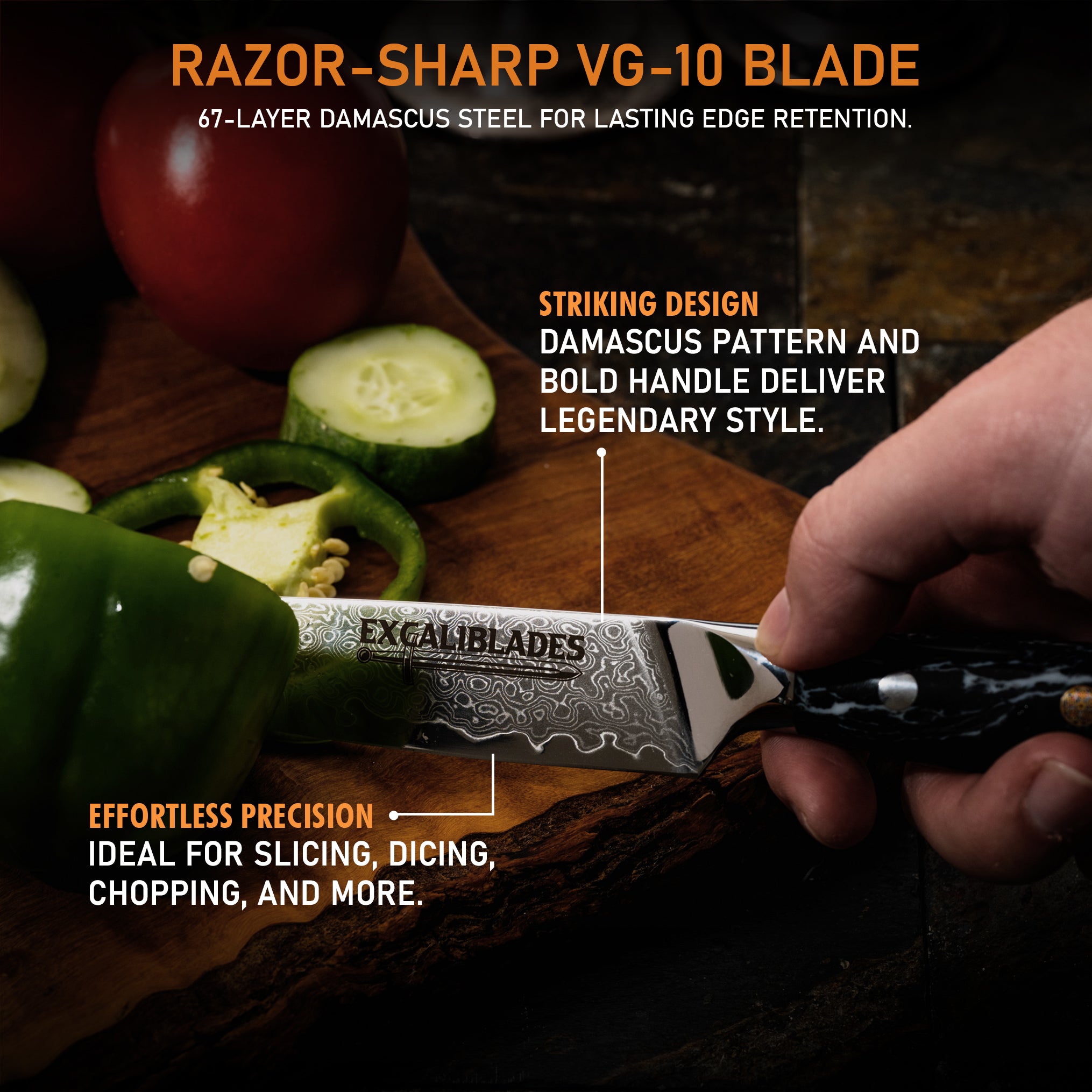 Excaliblades Kitchen Utility Knife - Excaliblades