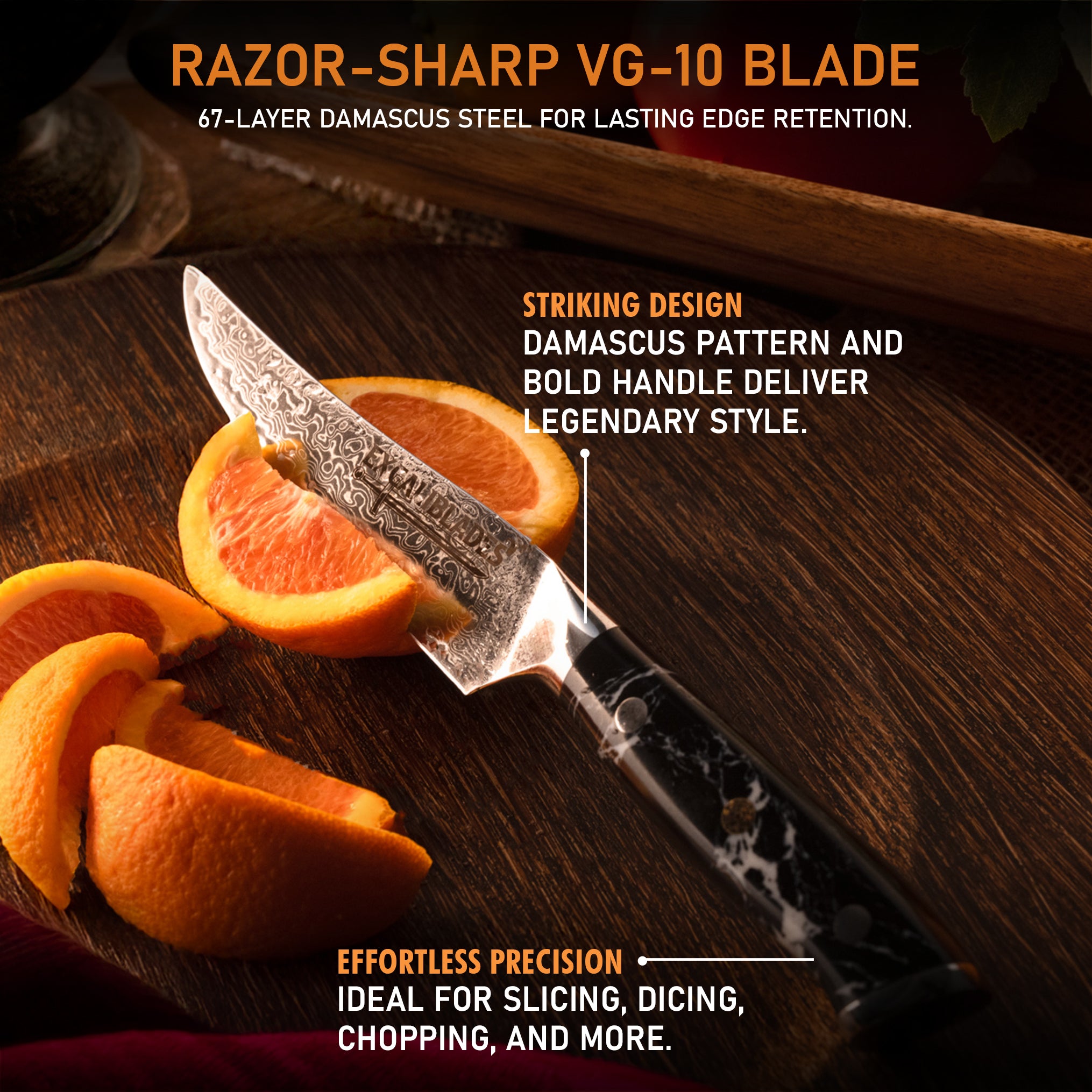 Excaliblades Kitchen Utility Knife - Excaliblades