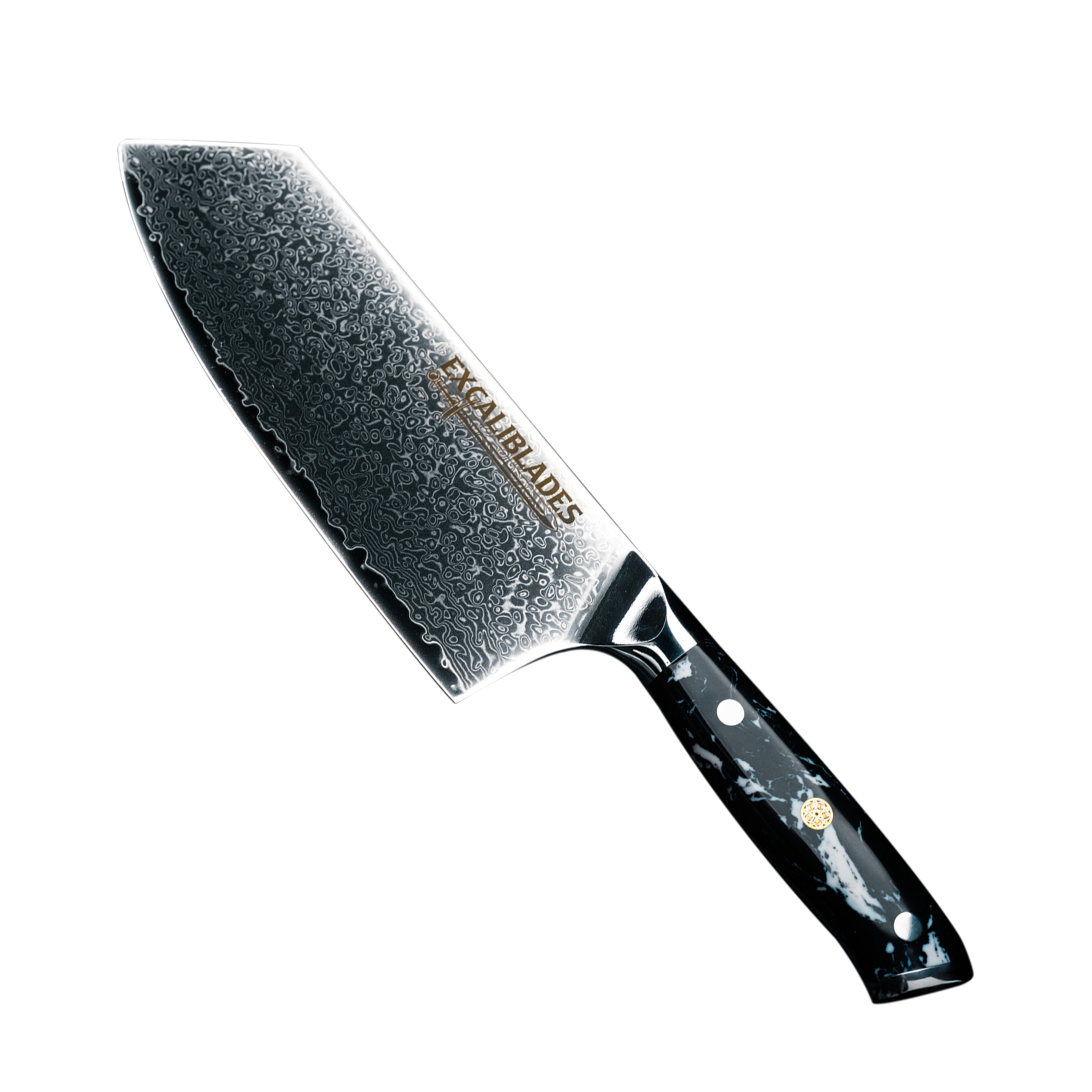 7-Inch Cleaver Knife – VG-10 Damascus Steel, Full Tang