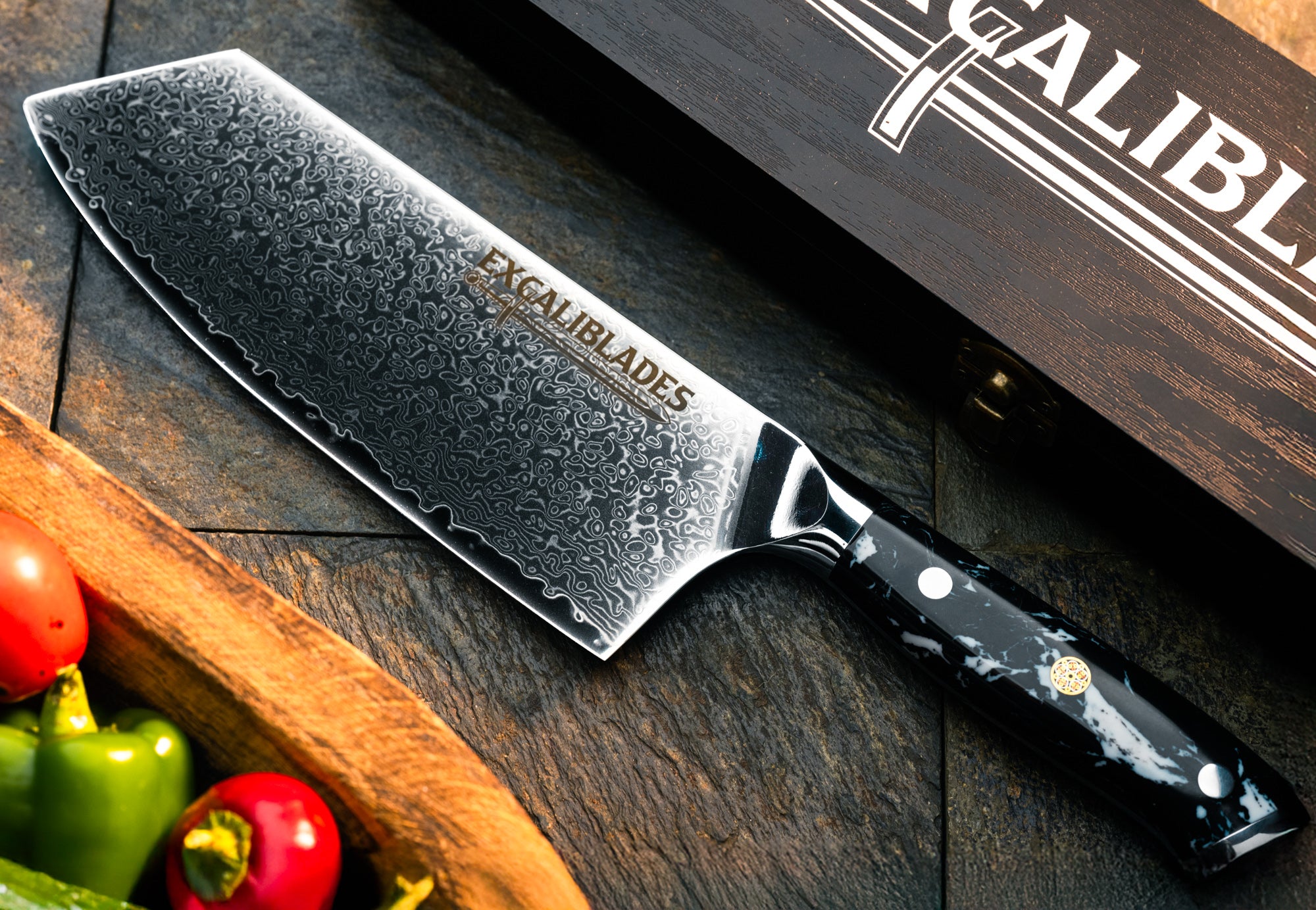 The King Of Power Bundle - Chef Knife, Nakiri, Cleaver and Utility Knife